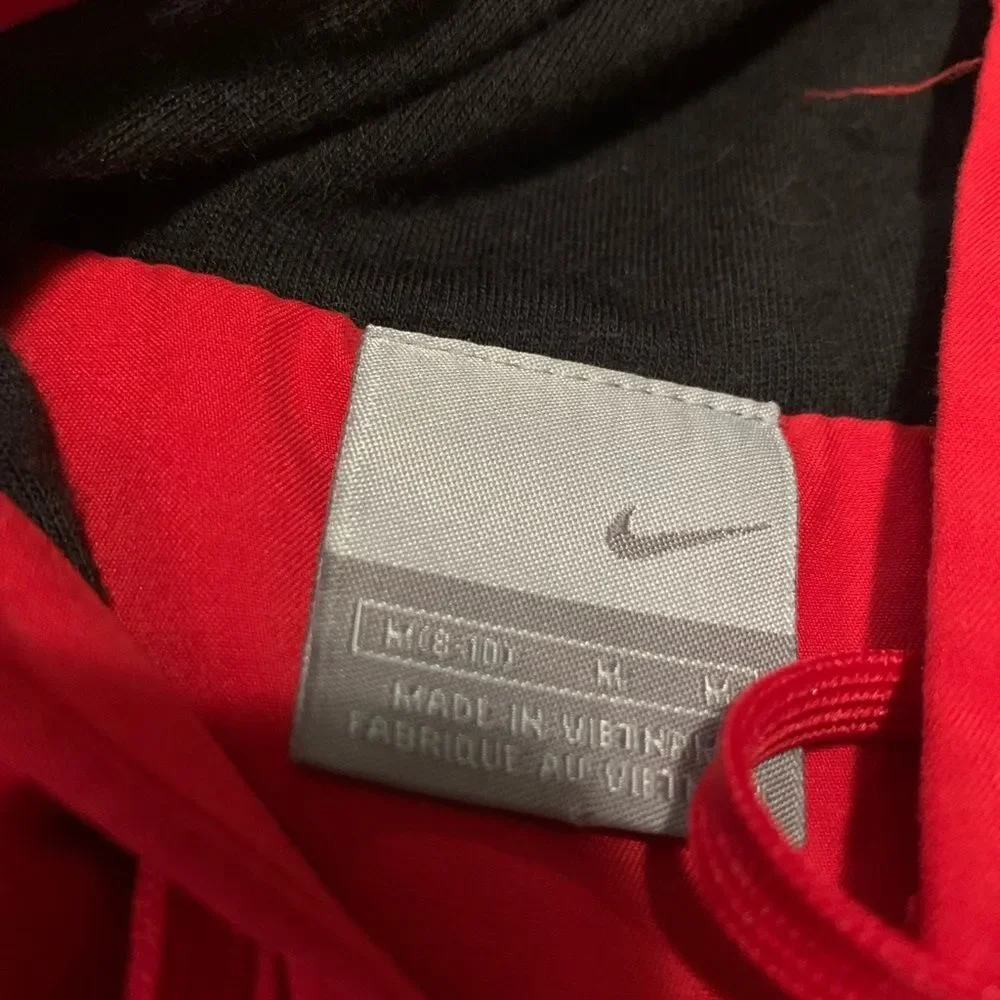 Nike Red Full Zip Womens Y2K Silver‎ Tag Jacket Size Medium